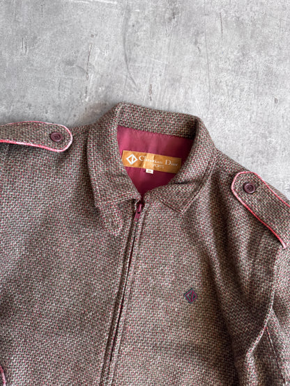 Christian Dior Tweed Structured Bomber
