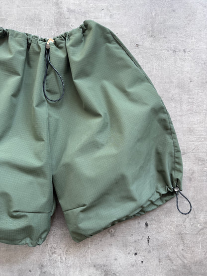 VT Rework : Drawstring Cargo Green Shorts