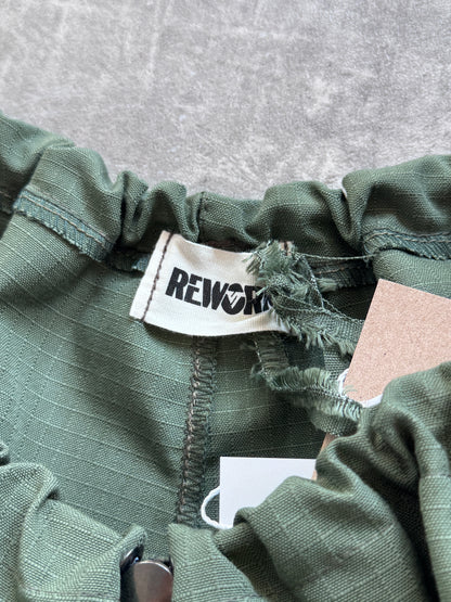 VT Rework : Drawstring Cargo Green Shorts