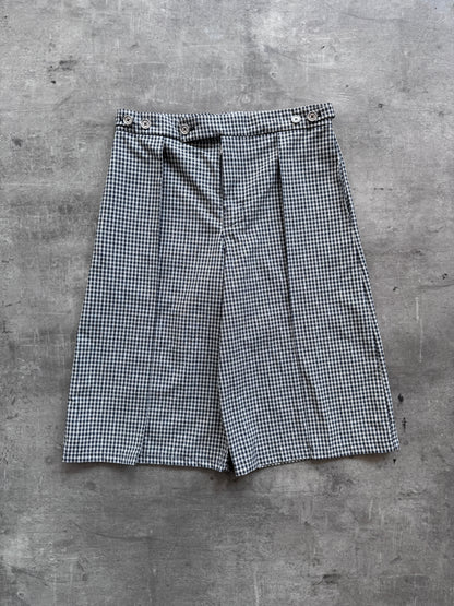 VT Rework : Pleated Check Tailored Shorts