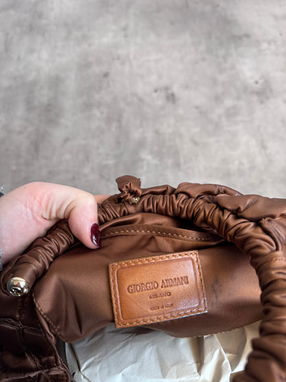1980's Giorgio Armani Embossed Handbag