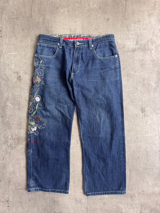 Artful Dodger Skull Embroidered Jeans