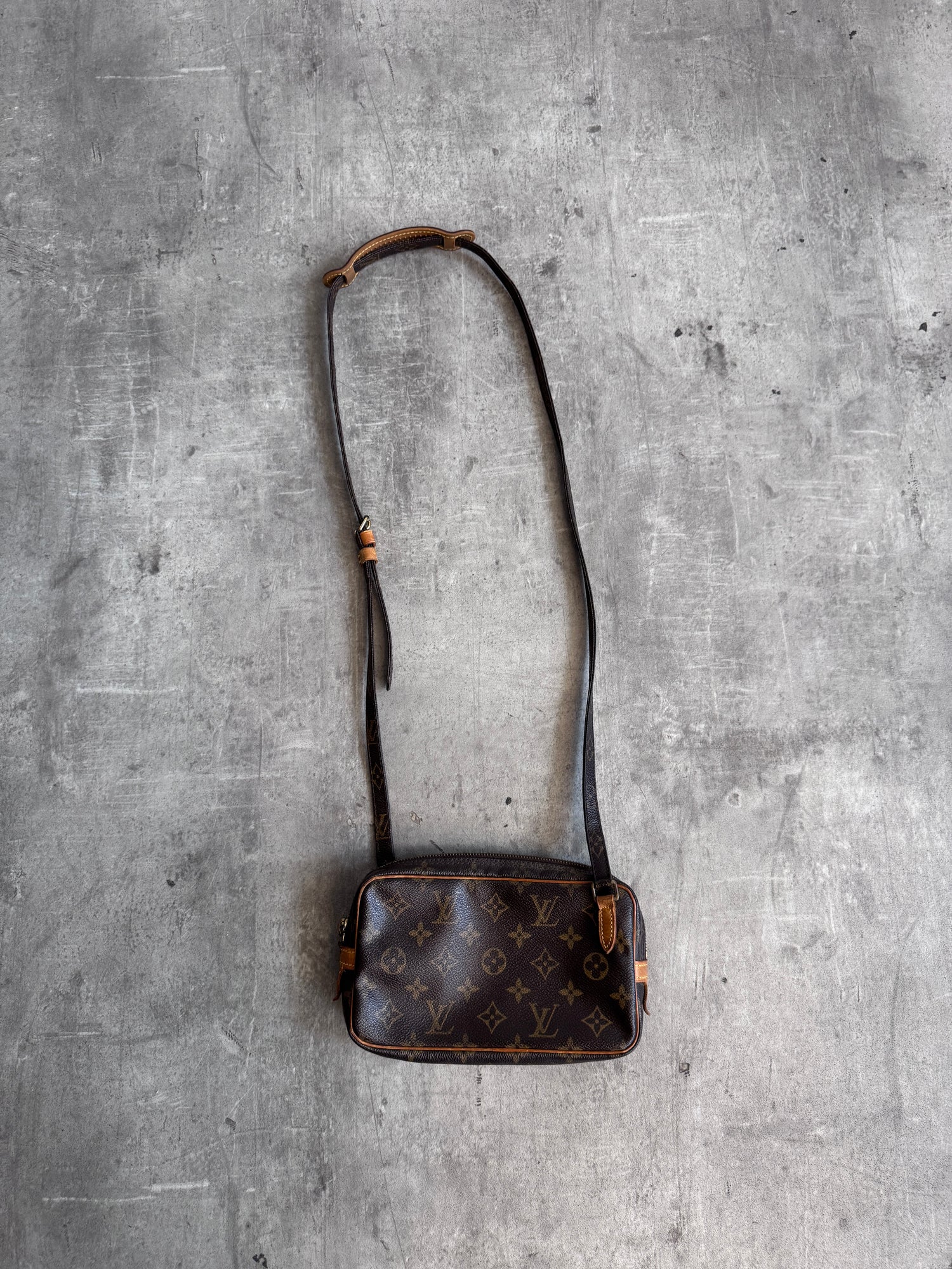 Louis Vuitton Brown Monogram Print Crossbody Bag