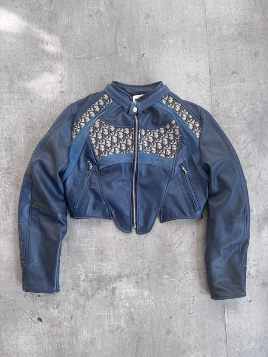 VT Rework: Dior Leather Detailed Suede Cropped Jacket