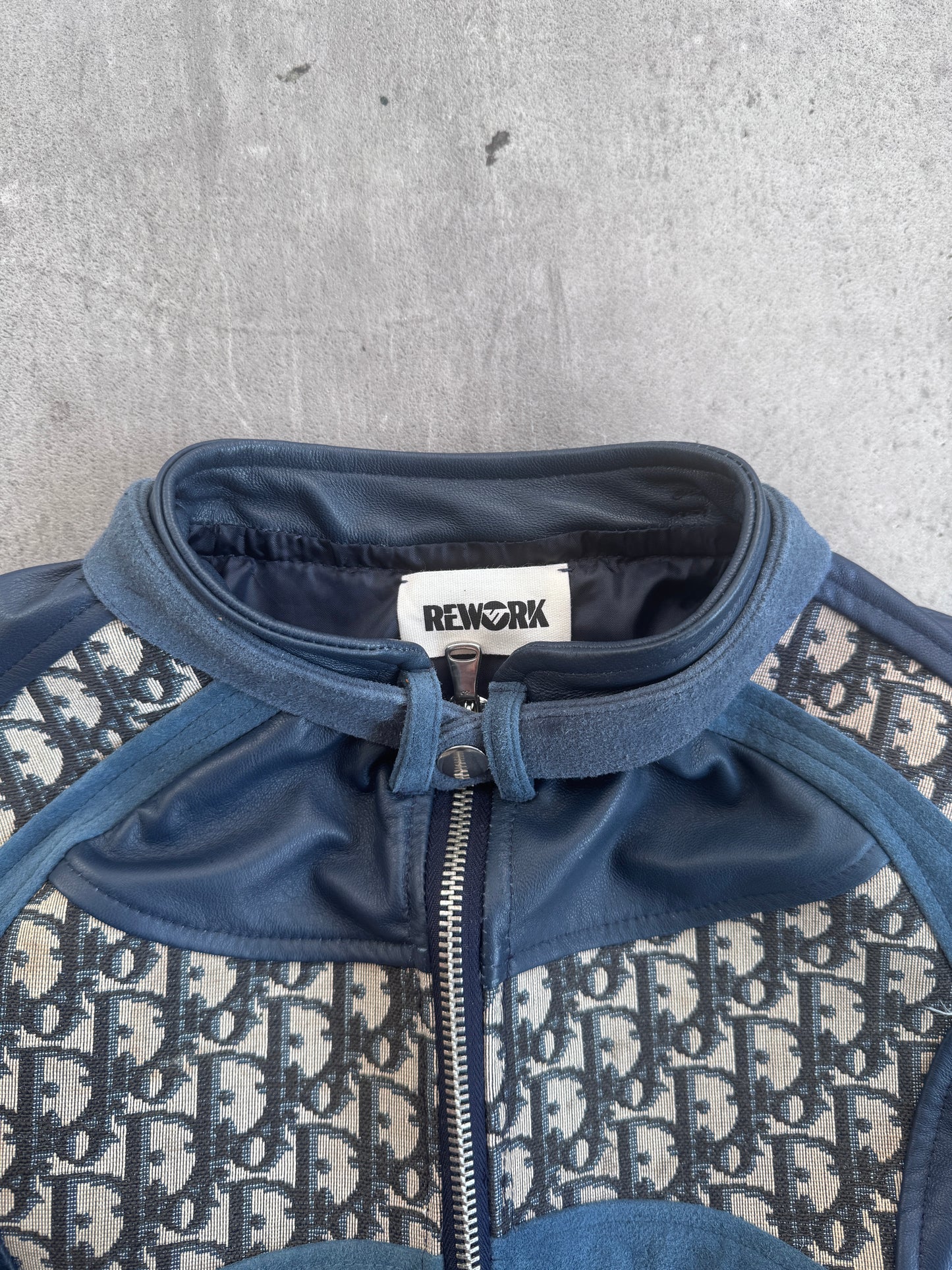 VT Rework: Dior Leather Detailed Suede Cropped Jacket