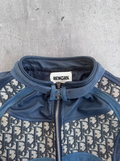 VT Rework: Dior Leather Detailed Suede Cropped Jacket