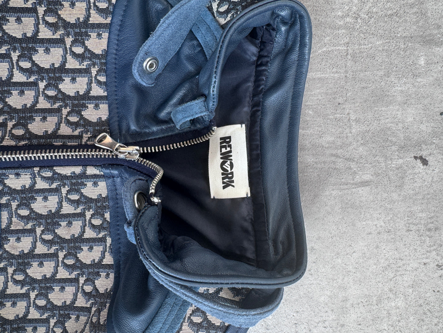 VT Rework: Dior Leather Detailed Suede Cropped Jacket