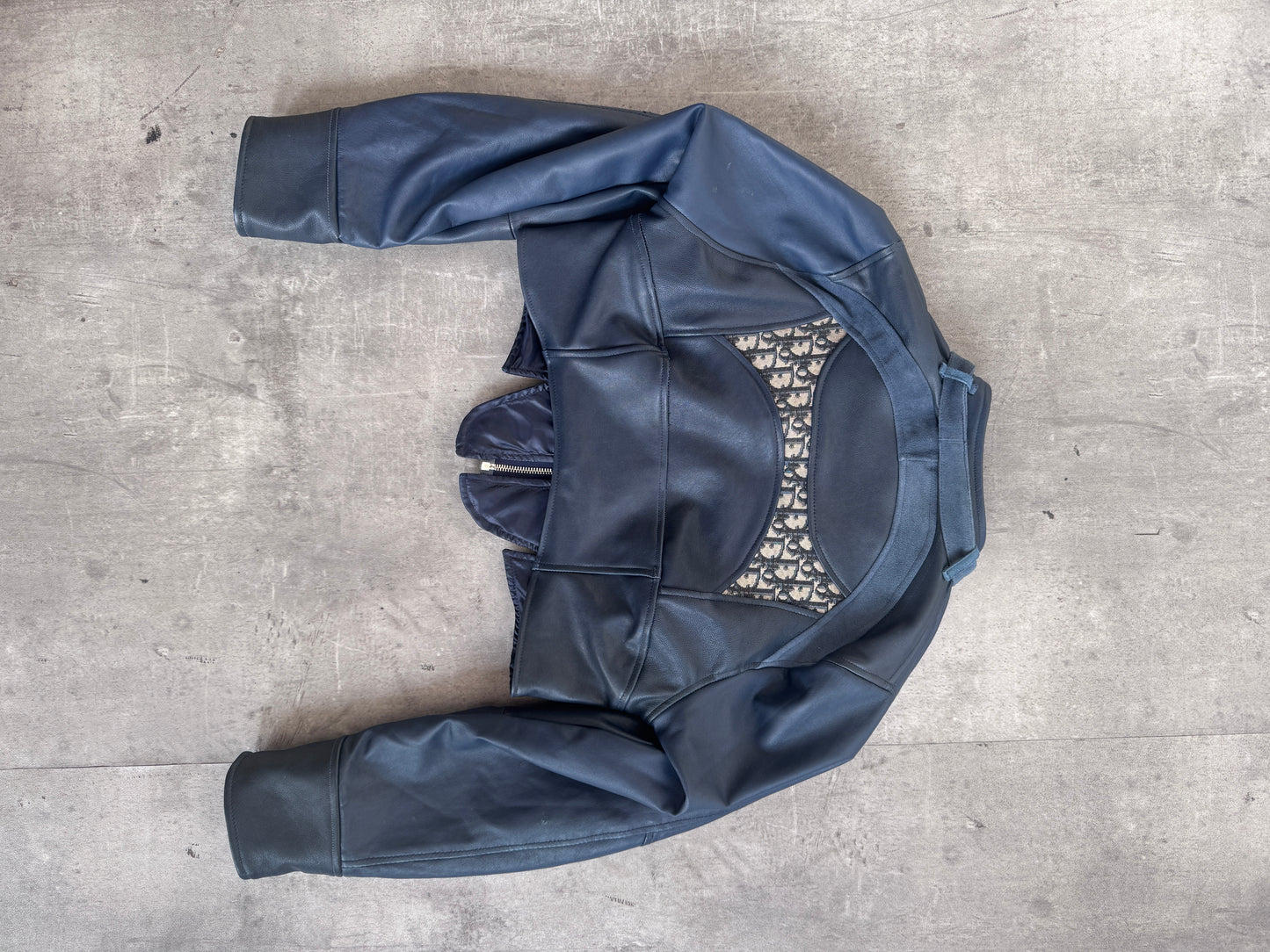 VT Rework: Dior Leather Detailed Suede Cropped Jacket