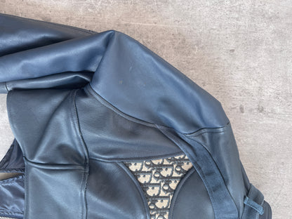 VT Rework: Dior Leather Detailed Suede Cropped Jacket