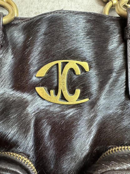 Just Cavalli Horse Hair Tassle Shoulder Bag