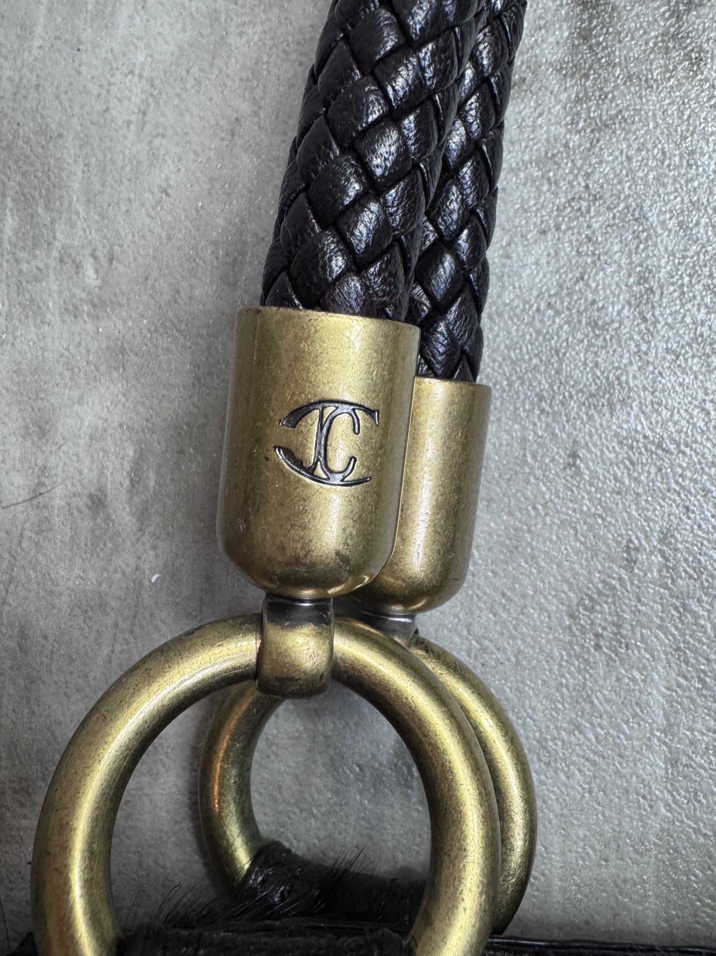 Just Cavalli Horse Hair Tassle Shoulder Bag