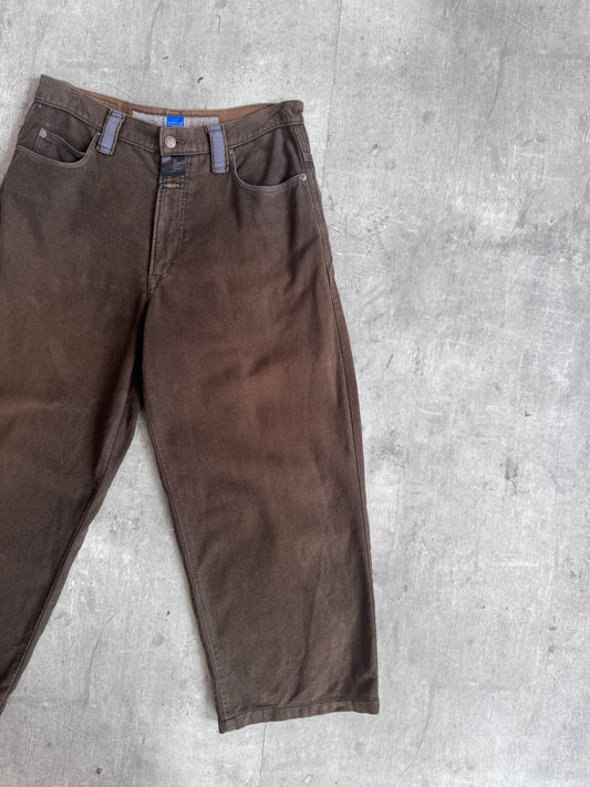 Marithe Francois Girbaud Brown Tapered Trousers
