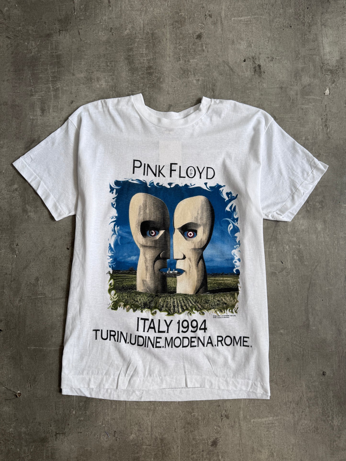 1994 Single Stitch Pink Floyd "The Division Bell" Europe Tour Promo Graphic Tee
