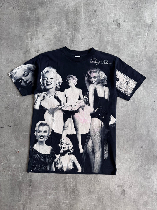 1998 Marilyn Monroe Popart All Over Print Graphic Tee
