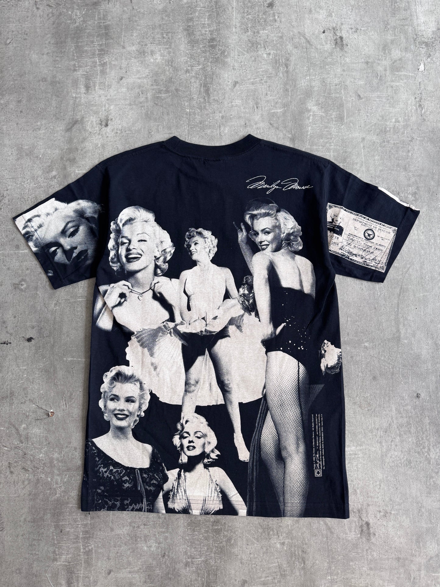 1998 Marilyn Monroe Popart All Over Print Graphic Tee