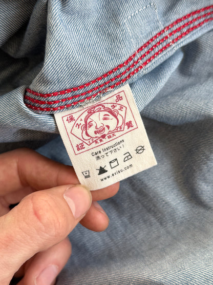 Evisu Seagull Printed Denim Shirt