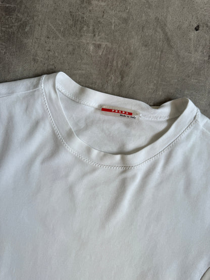 S/S 2003 Prada Red Tab Panelled Tech Tee