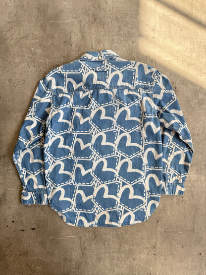 Evisu Seagull Printed Denim Shirt