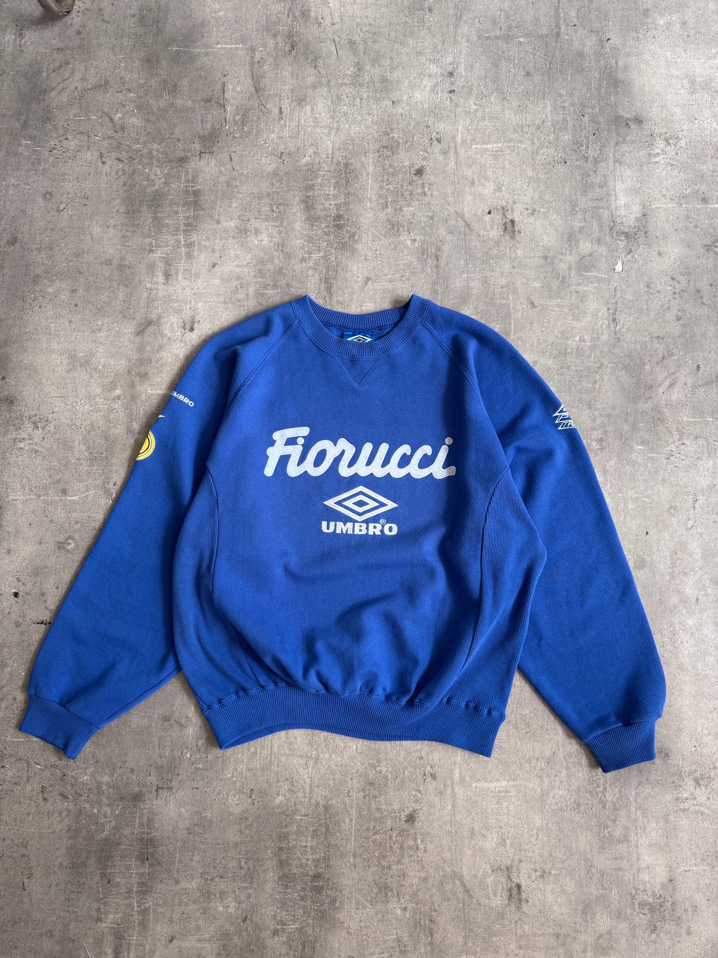 1997 Fiorucci x Inter Milan Logo Sleeve Cotton Crewneck Sweater