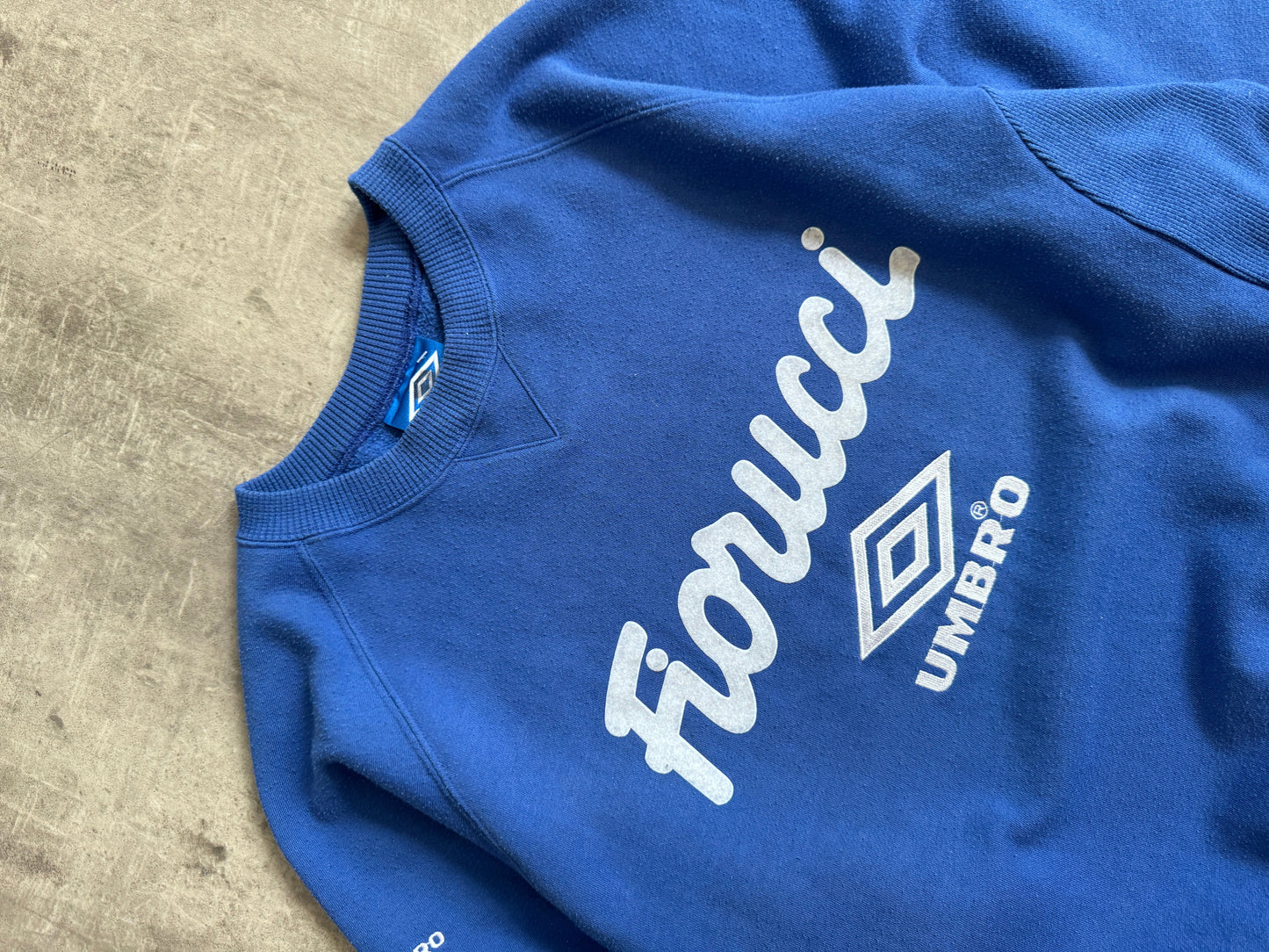 1997 Fiorucci x Inter Milan Logo Sleeve Cotton Crewneck Sweater