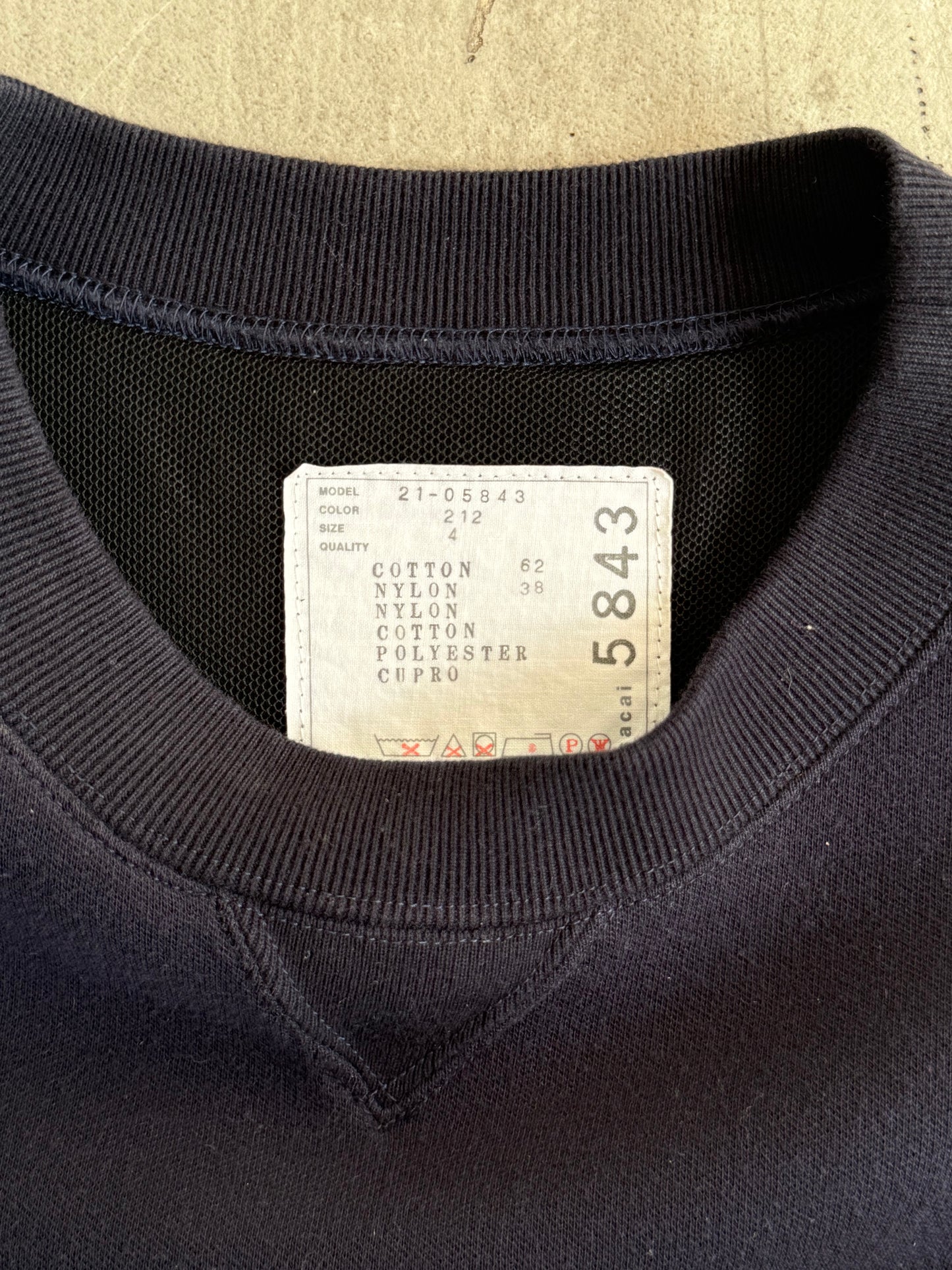 Sacai 5843 Nylon Sweater Dress