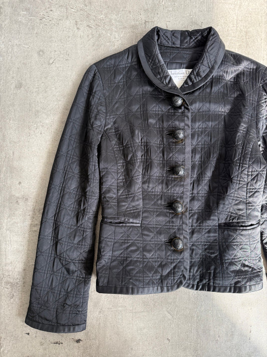 Dior Diamond Quilted Silk Blazer