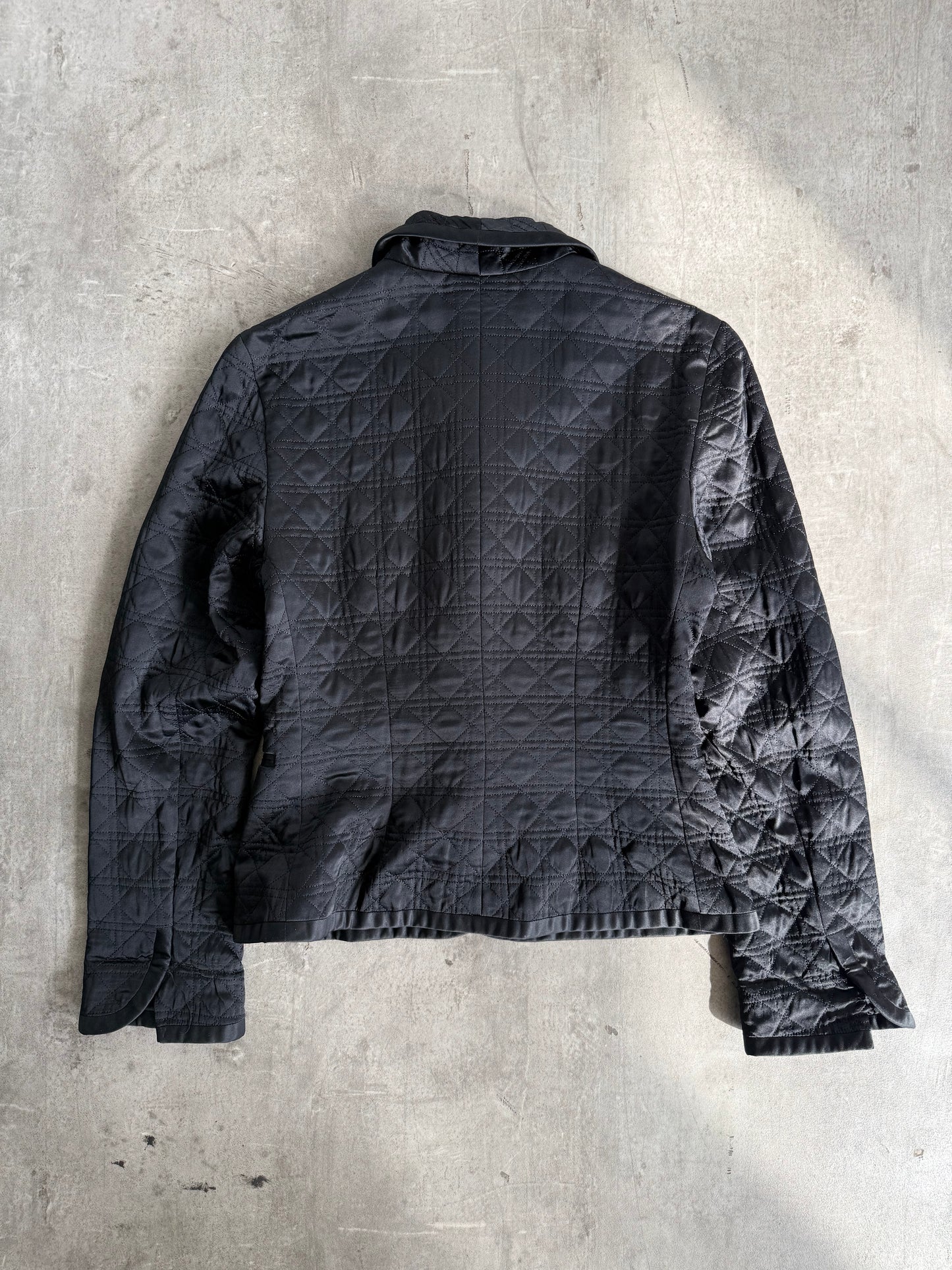 Dior Diamond Quilted Silk Blazer