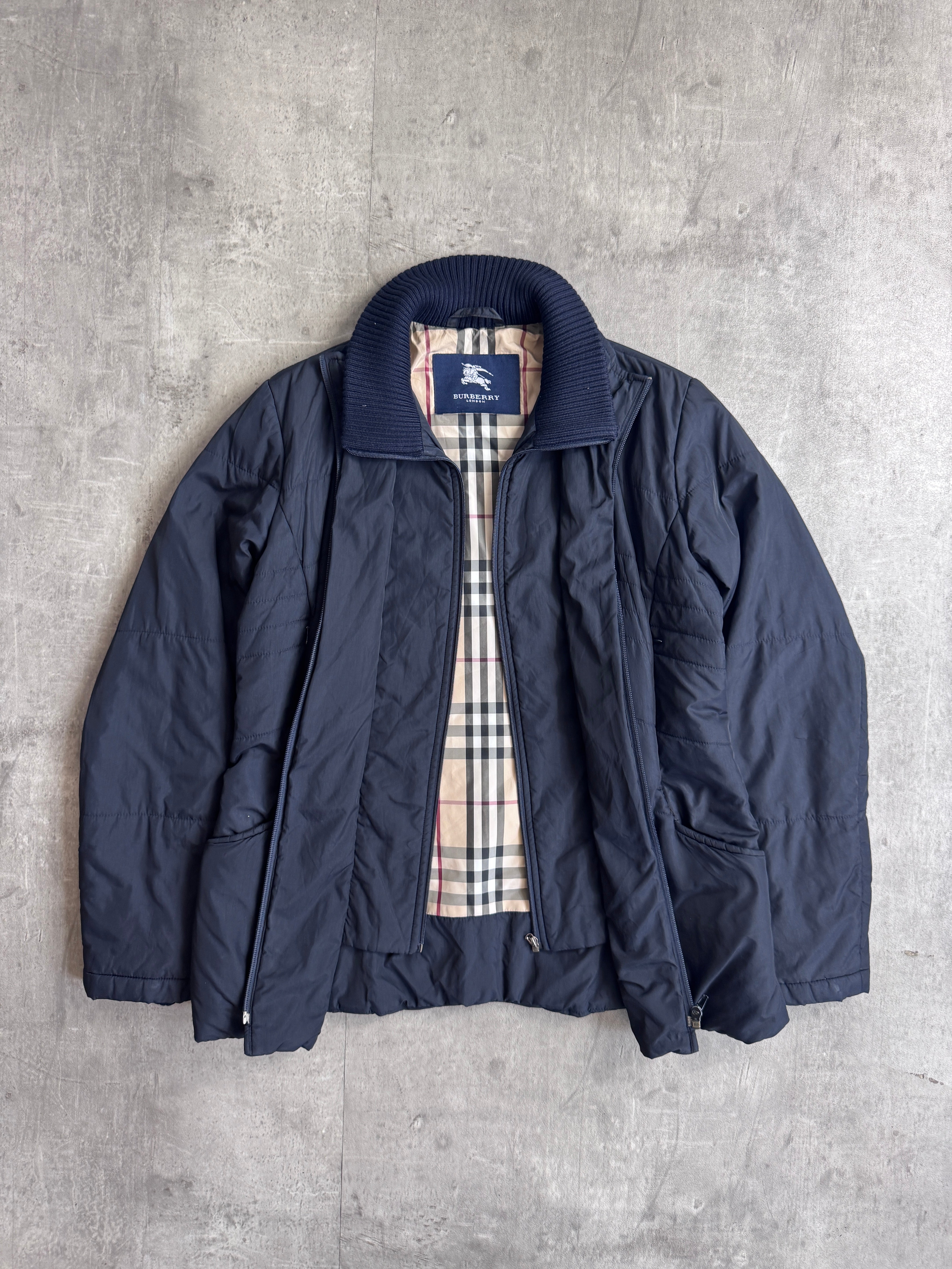 Burberry Double Layer Nova Check Lined Insulated Jacket – Vintage