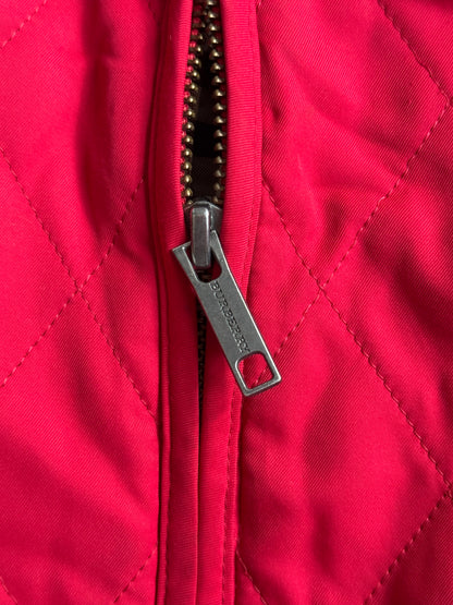 Burberry Red Quilted Overcoat