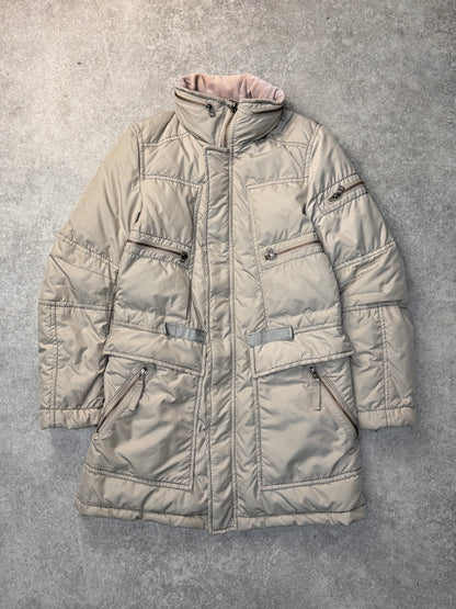 Marithe Francois Girbaud Multi-Pocket Velvet Collar Puffer Jacket