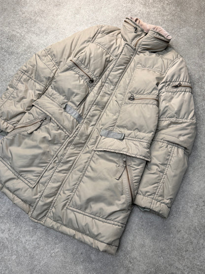 Marithe Francois Girbaud Multi-Pocket Velvet Collar Puffer Jacket