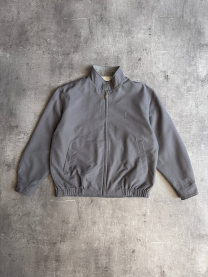 YSL Green-Grey Lightweight Embroidered Blouson
