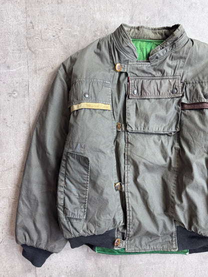 C.P. Company 1982 Dutch Police Triple Leather Uitility Bomber Jacket