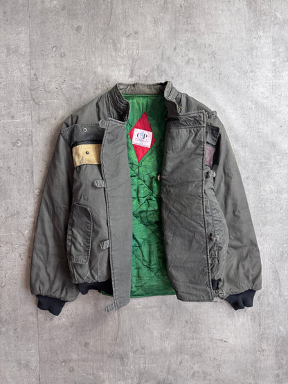 C.P. Company 1982 Dutch Police Triple Leather Uitility Bomber Jacket