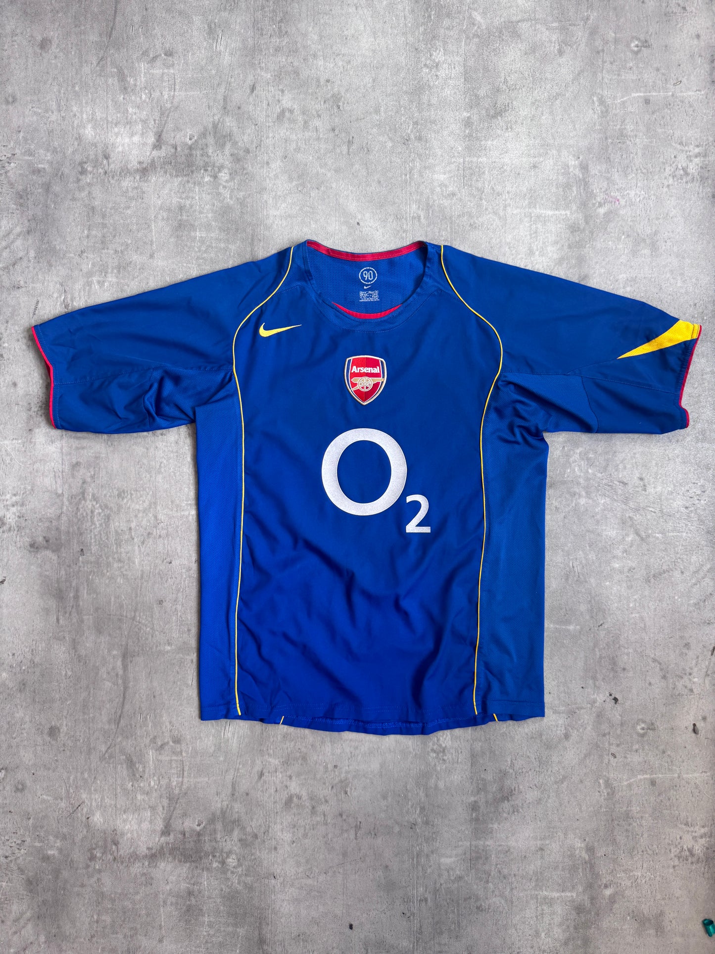 2004-2005 Nike Arsenal Away Fabregas 15 Blue Football Shirt