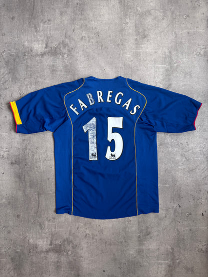 2004-2005 Nike Arsenal Away Fabregas 15 Blue Football Shirt