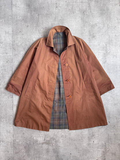 Aquascutum Plaid Reversable Trench Coat
