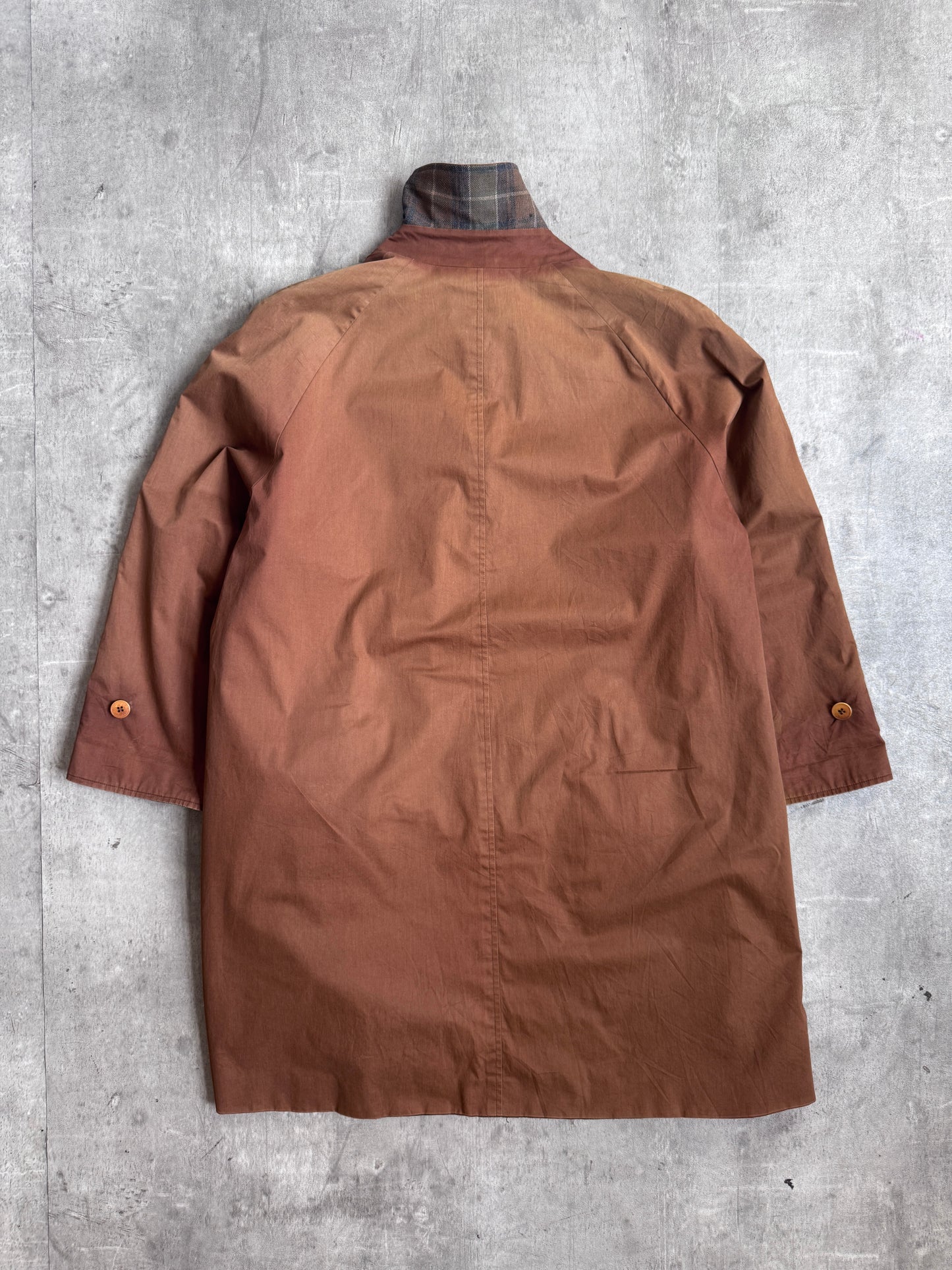 Aquascutum Plaid Reversable Trench Coat