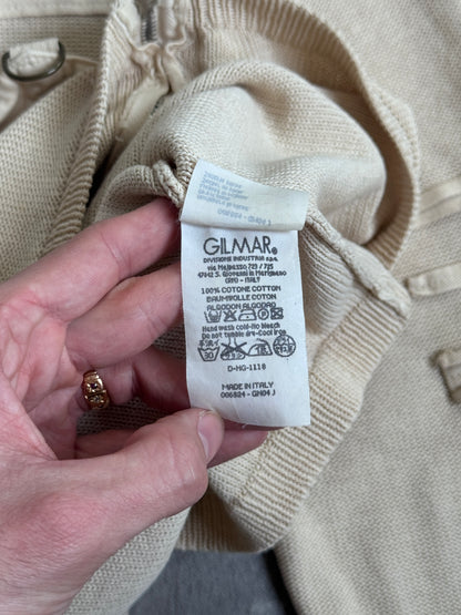 Iceberg Ice-J Beige Utility Knit Cardigan