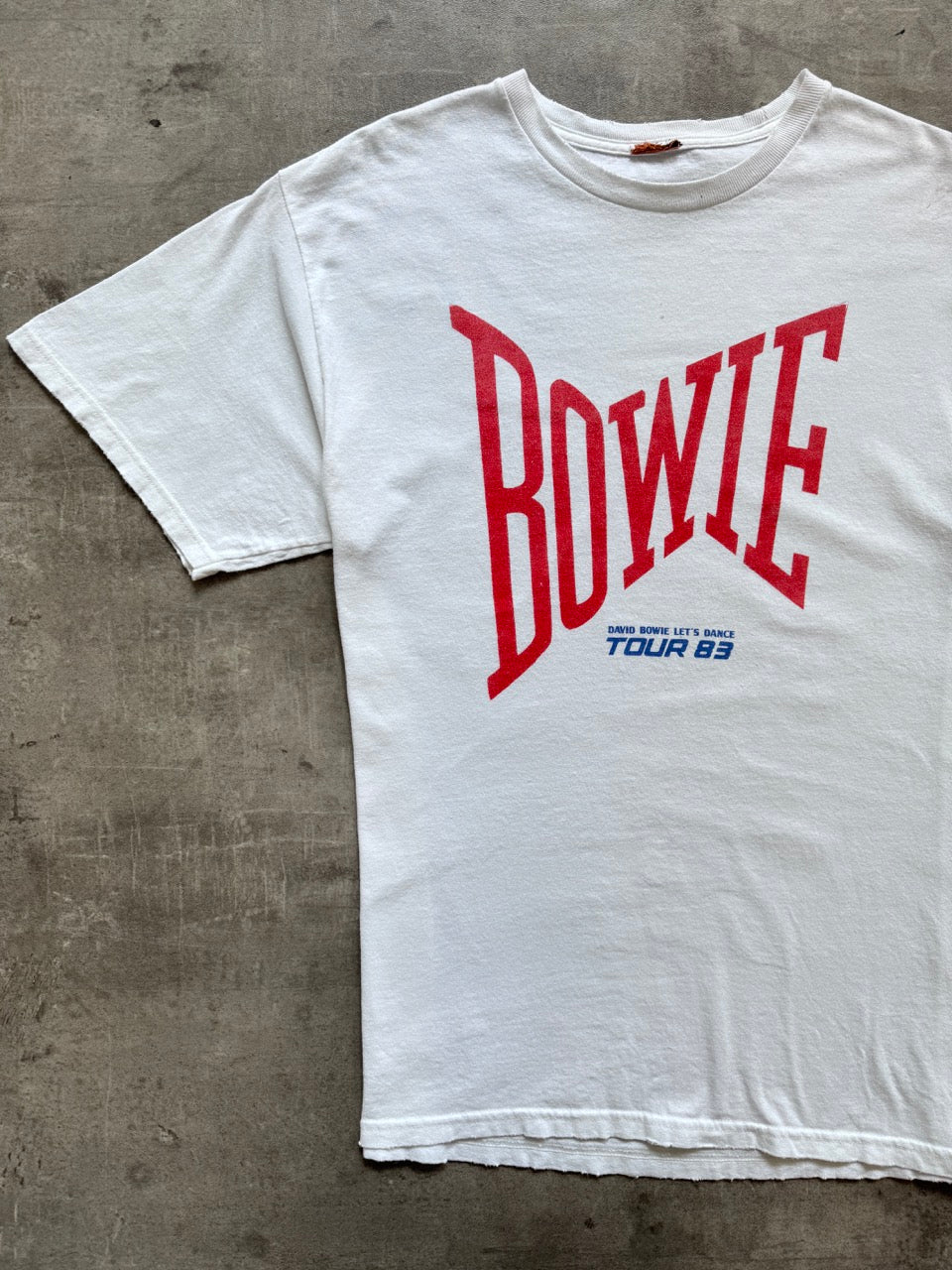 2000s David Bowie "Lets Dance 1983 Tour" Graphic Tee