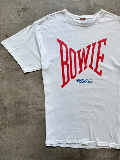 2000s David Bowie "Lets Dance 1983 Tour" Graphic Tee
