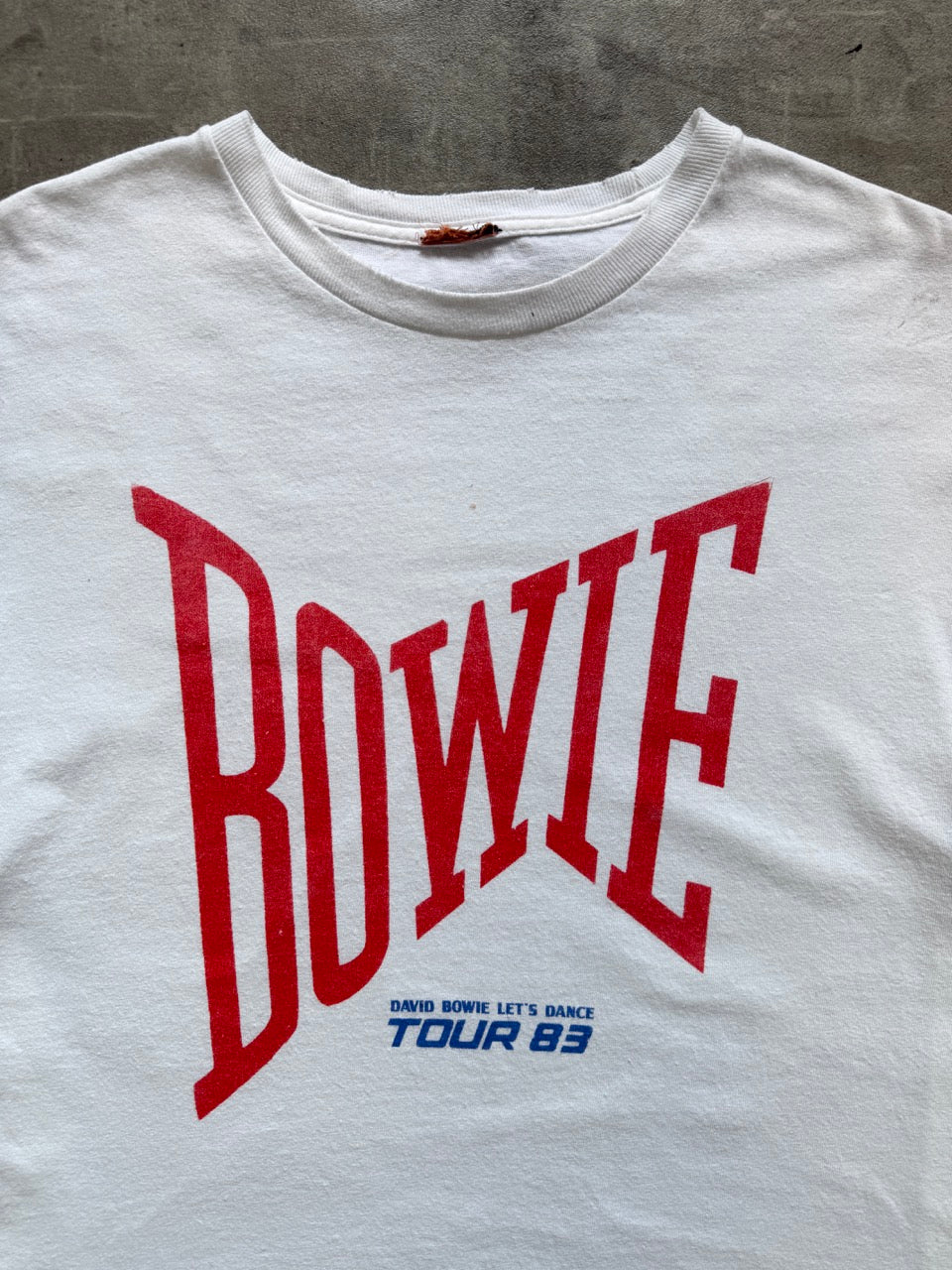 2000s David Bowie "Lets Dance 1983 Tour" Graphic Tee