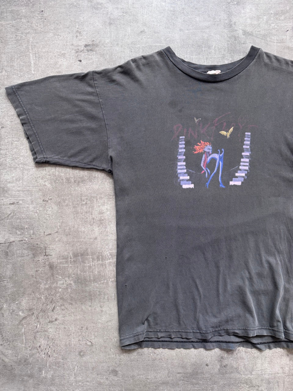 1990's Pink Floyd The Wall Faded Black Graphic Tee