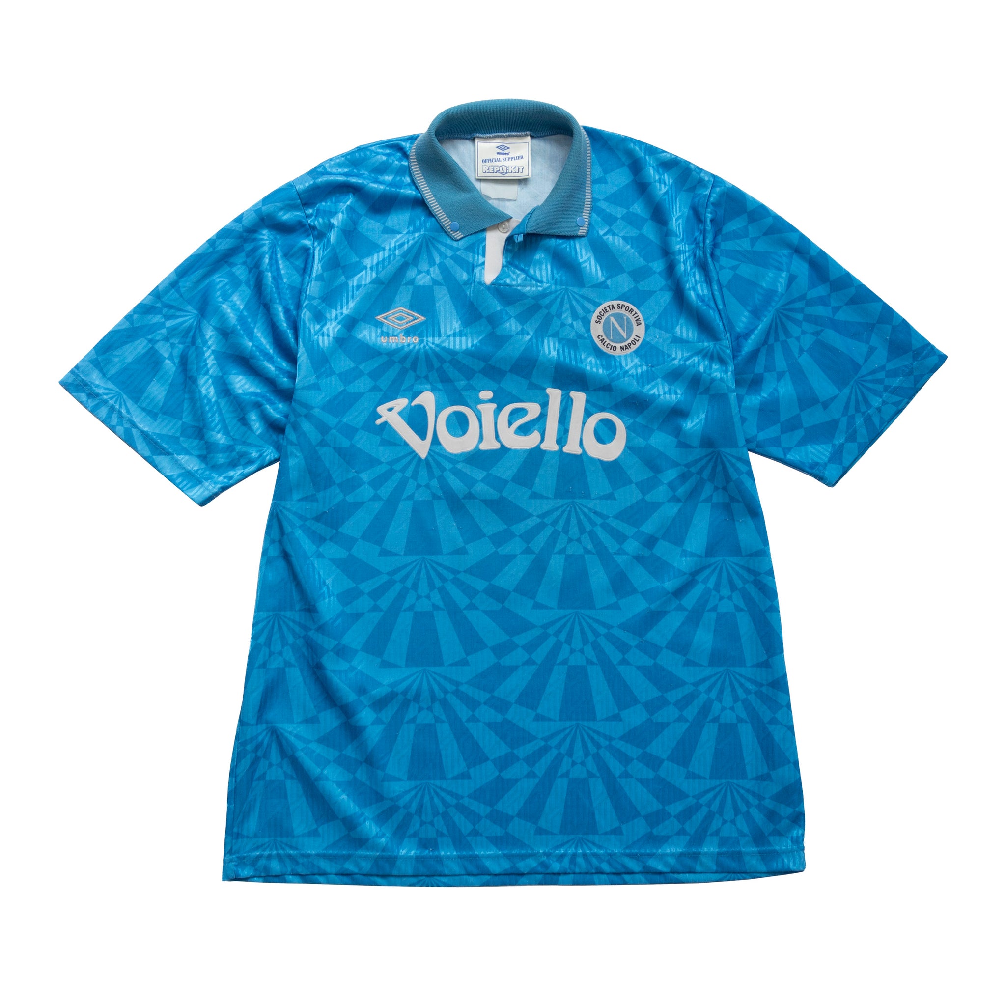 Umbro Napoli 'Angelo 8' 1991/93 Home Football Jersey – Vintage