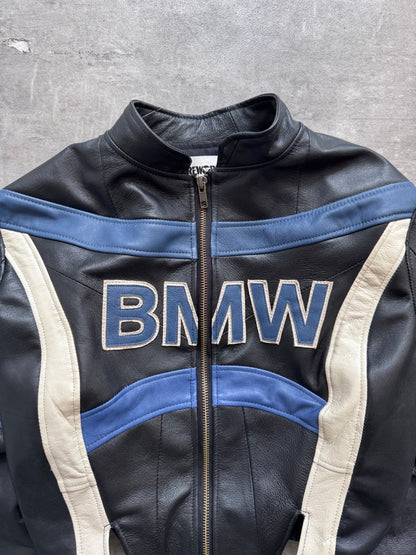 VT Rework: BMW Racing Stripe Cropped Leather Blouson