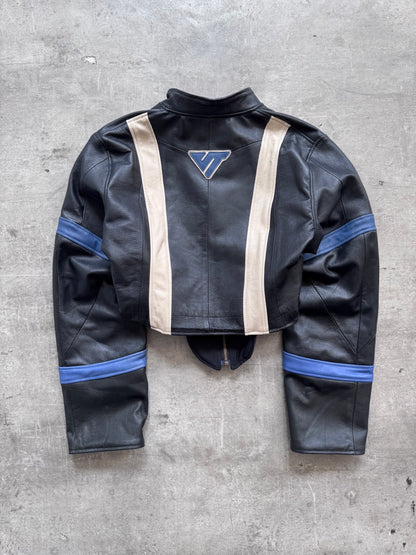 VT Rework: BMW Racing Stripe Cropped Leather Blouson