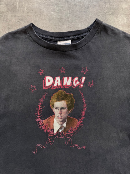2000's Napoleon Dynamite "Dang!" Faded Black Graphic Tee