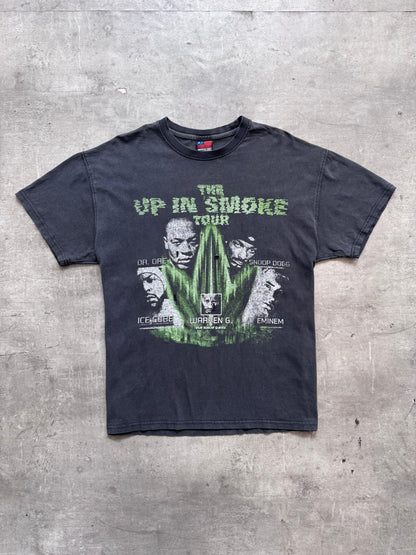 2000's 'Up In Smoke' Rap Tour Faded Black Graphic Tee