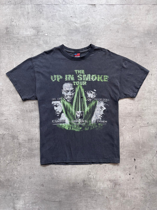 2000's 'Up In Smoke' Rap Tour Faded Black Graphic Tee