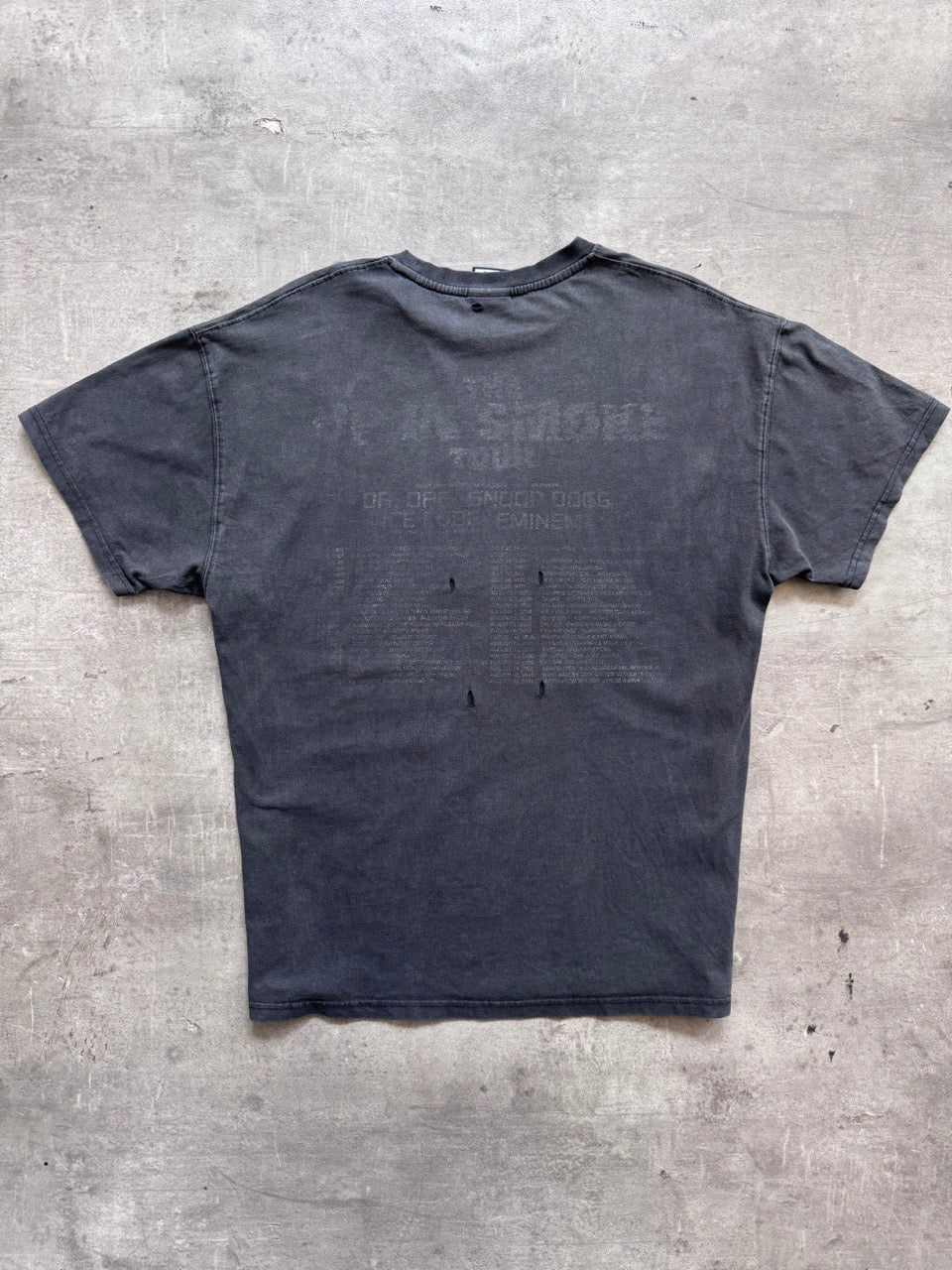 2000's 'Up In Smoke' Rap Tour Faded Black Graphic Tee